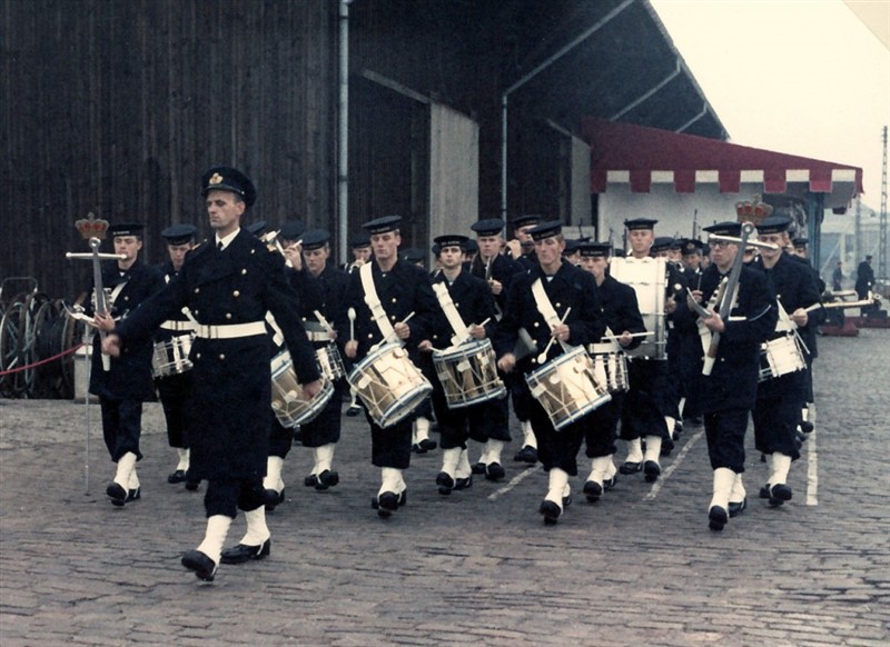 Søværnets Tamburkorps 1964.